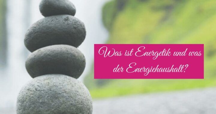 Auf diesem Bild ist ein Steinmännchen und daneben steht der Text "Was ist Energetik und was der Energiehaushalt".